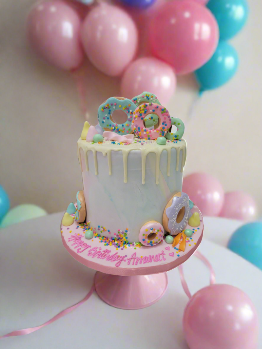 Donut Fondant Cake