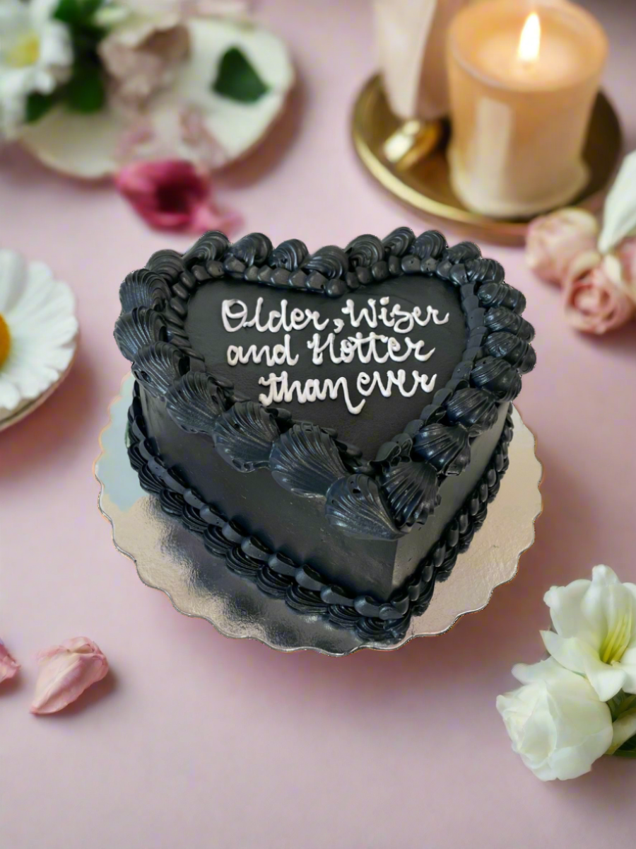 Black Heart Cake