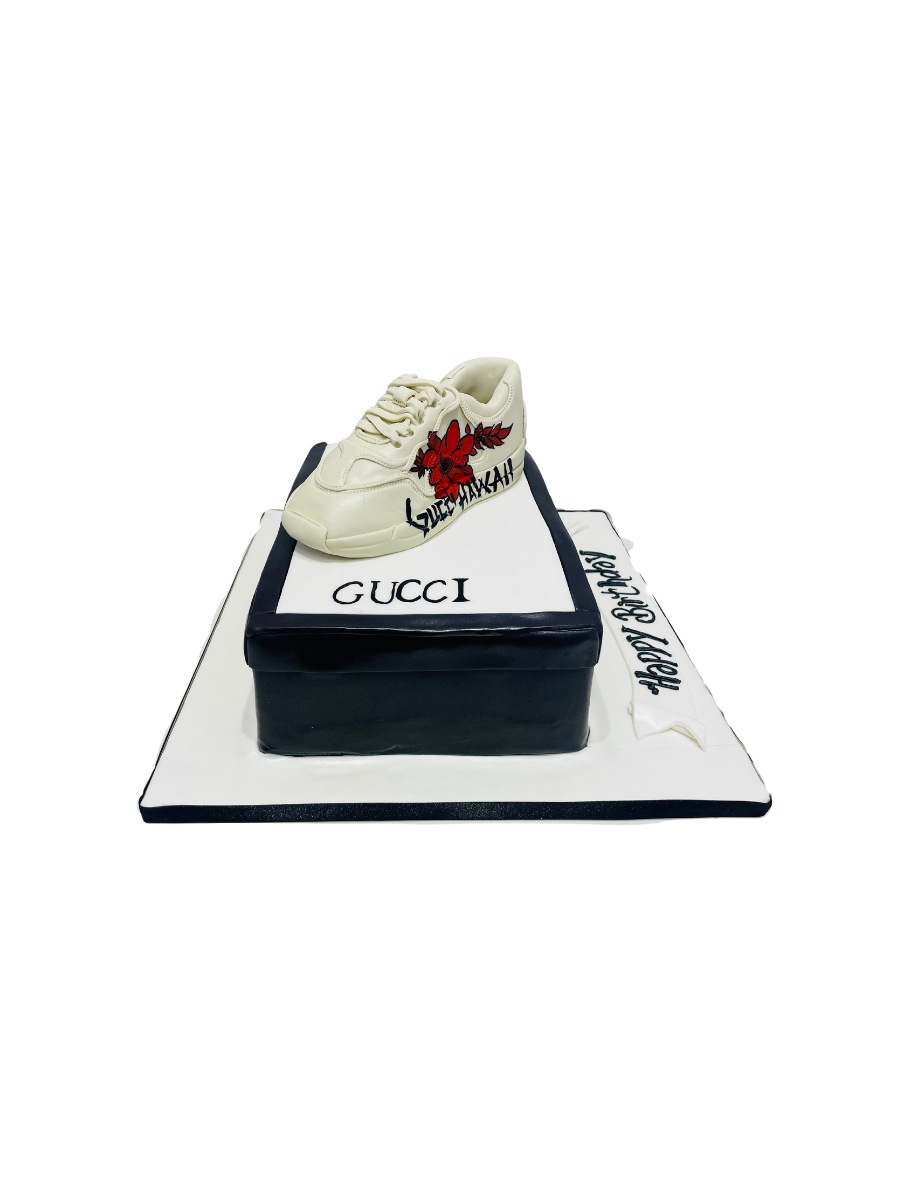 Gucci Shoe Box Fondant Cake