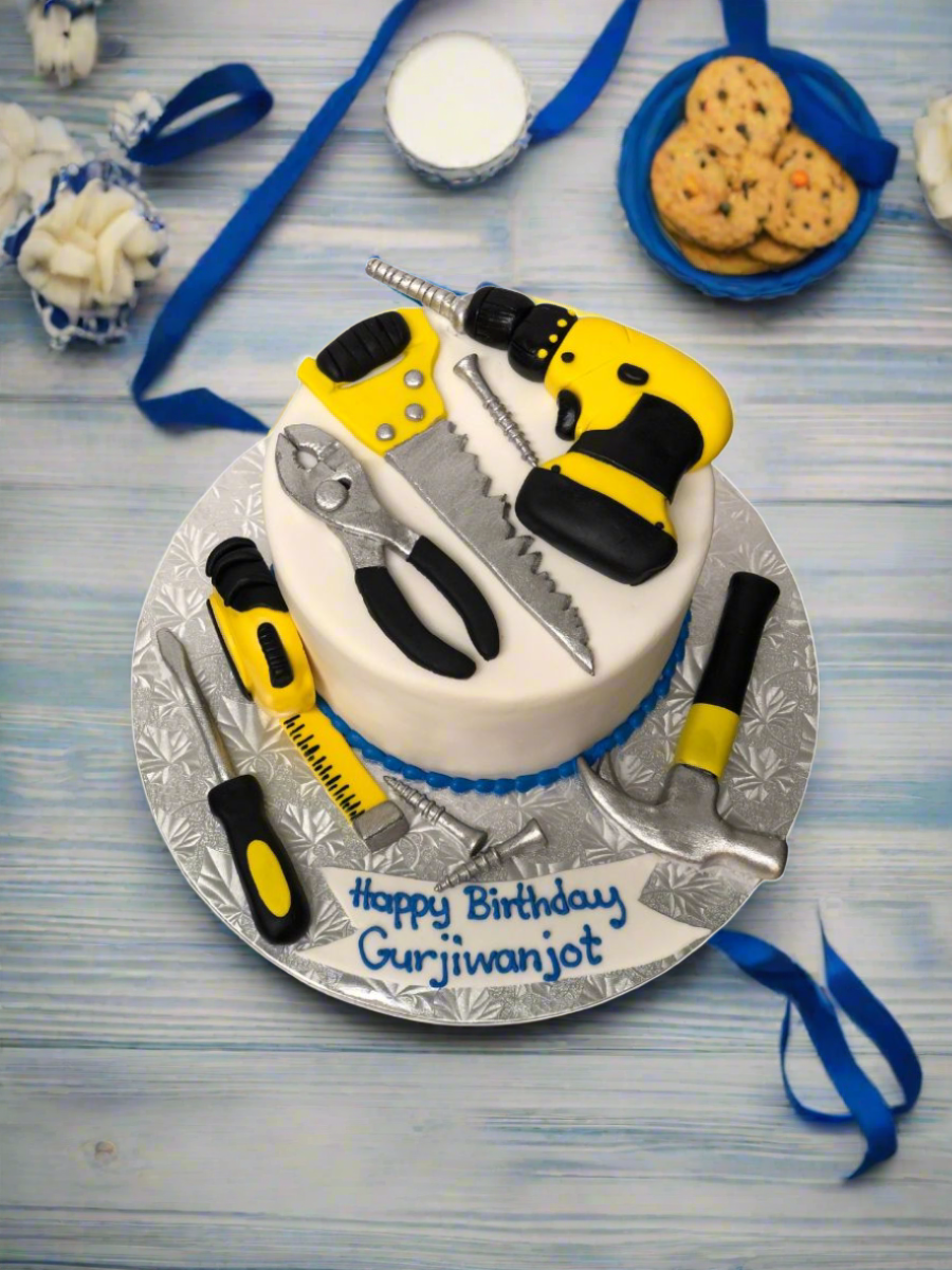 Tools Birthday Fondant Cake