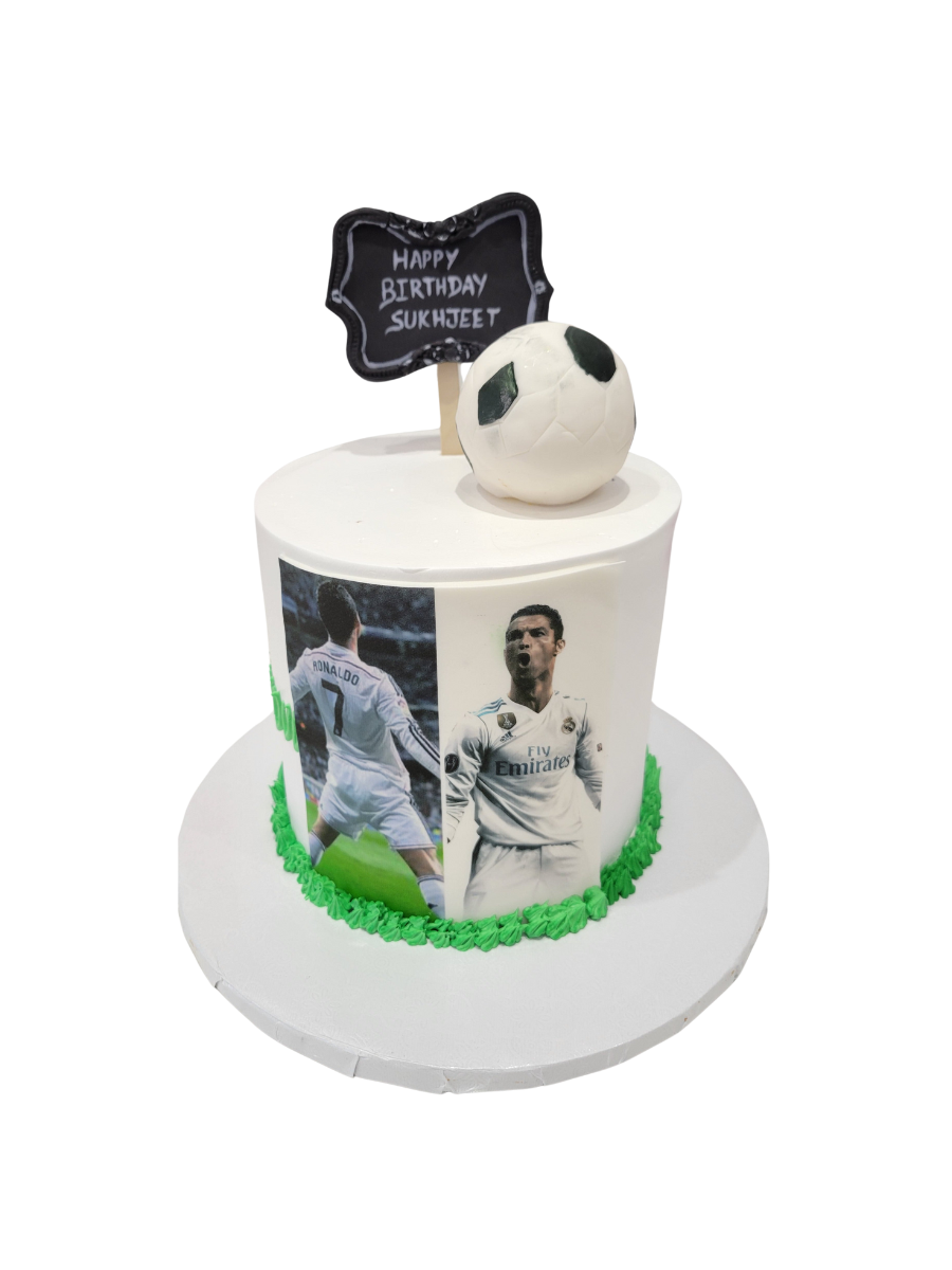 Ronaldo Soccer Birthday Cake