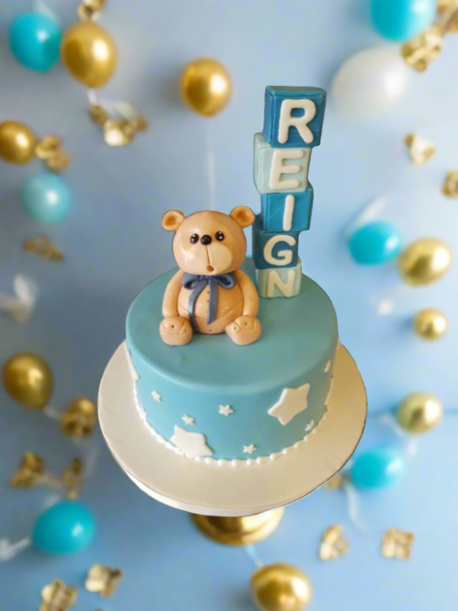 Reign Bear Fondant Cake