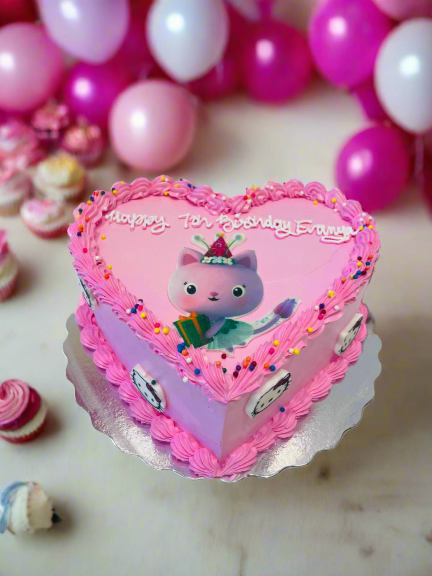 Pink Kitty Cream Cake