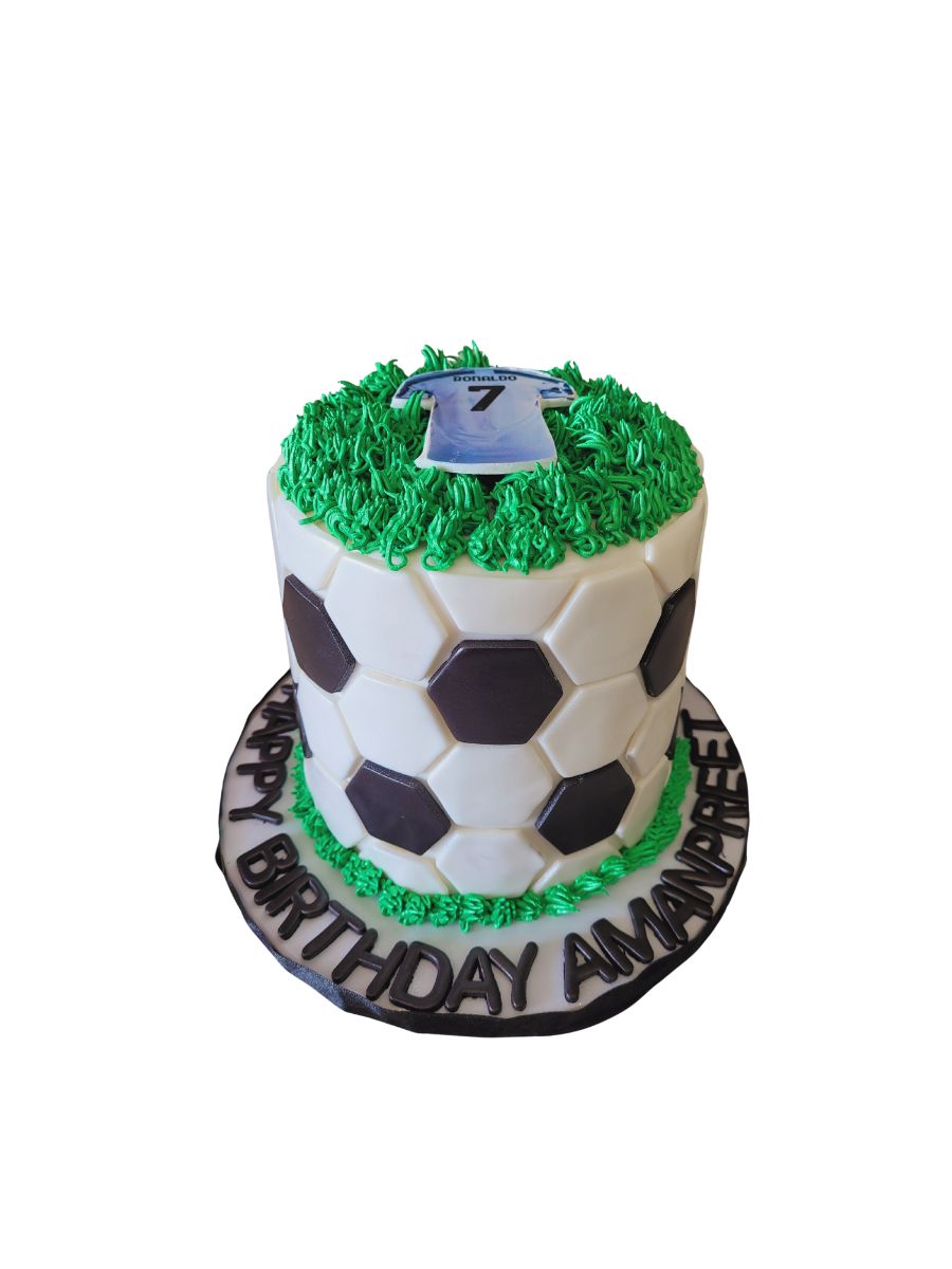 Soccer Fondant Cake