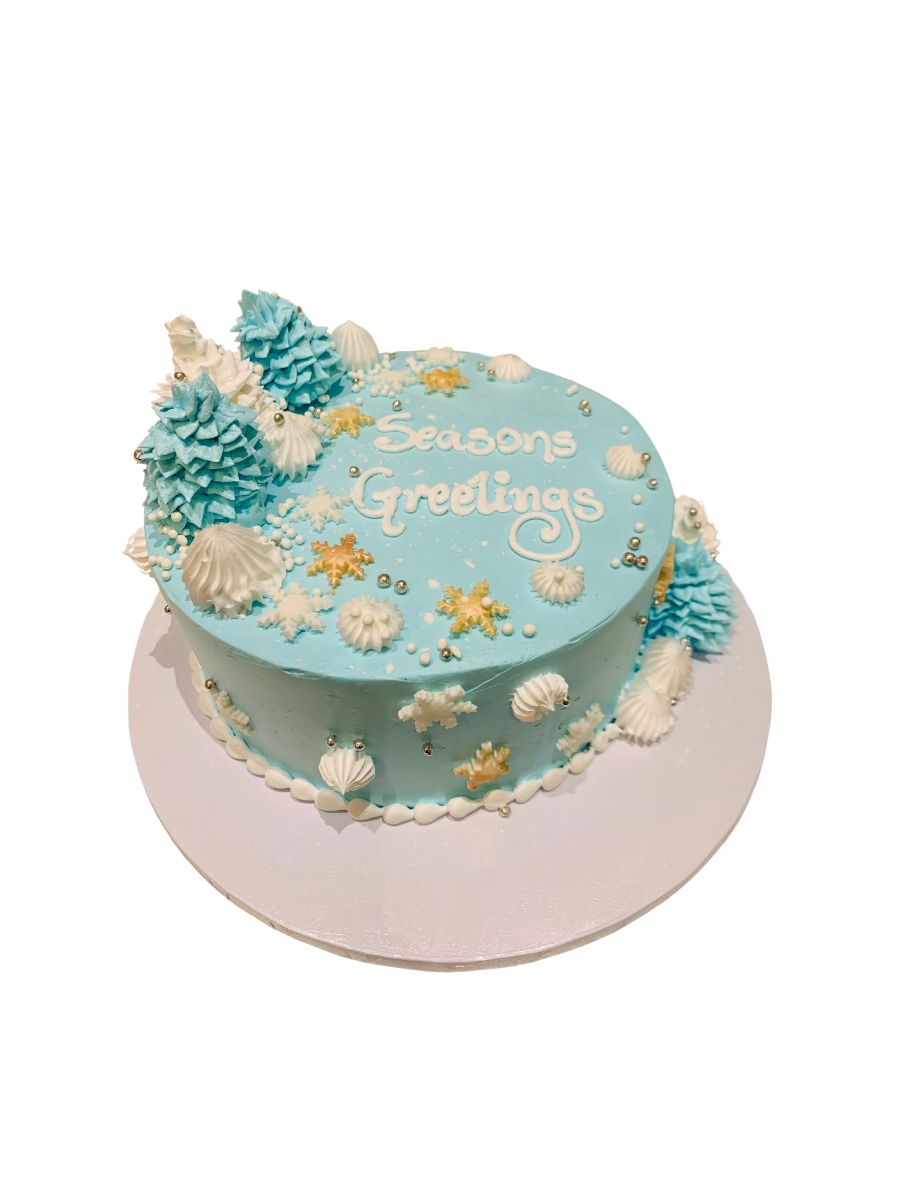 Christmas Greetings Cake