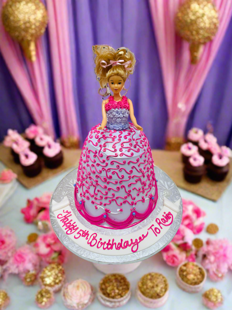 Pari Barbie Doll Cake