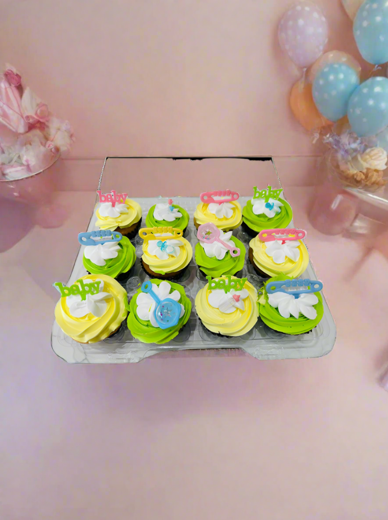 Baby Shower Cupcakes - (Pack of 6)