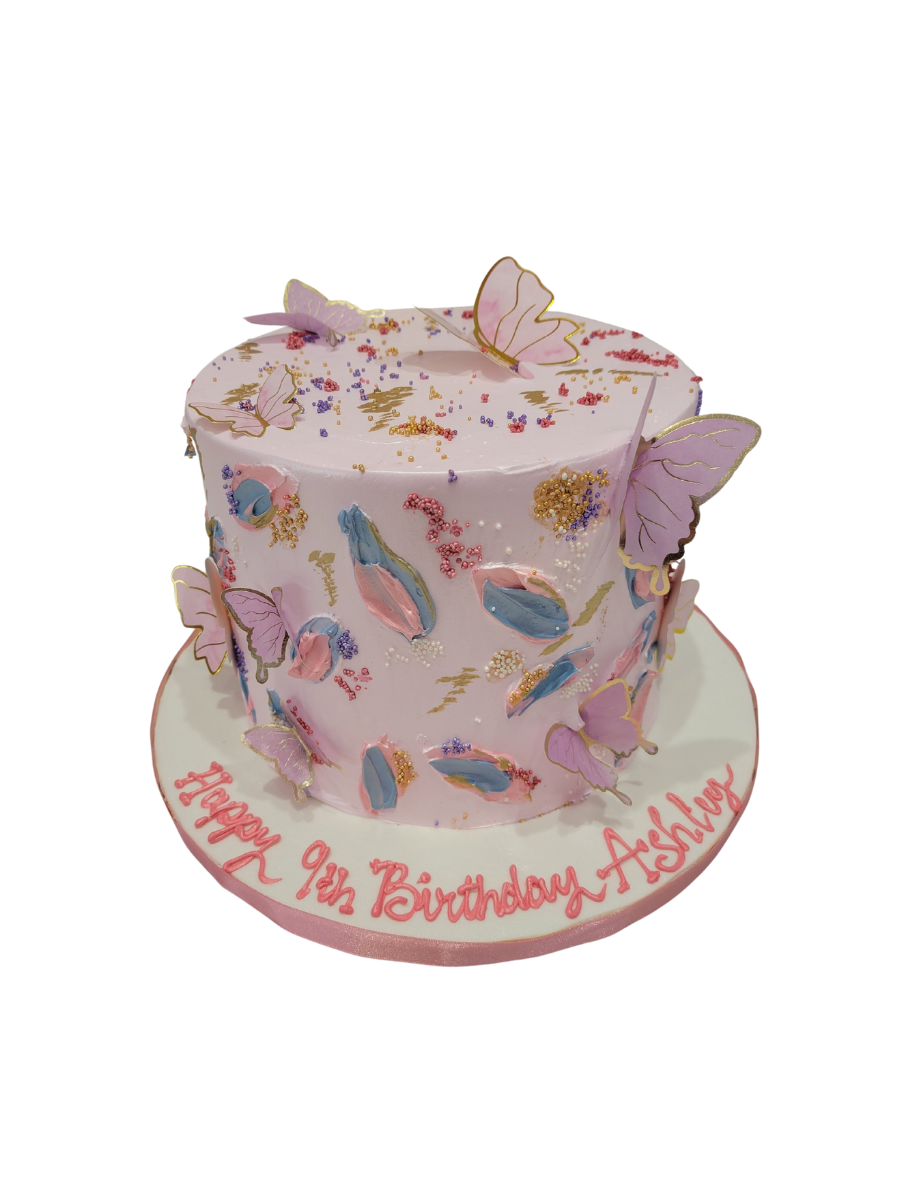 Ashley Pink Butterfly Cake