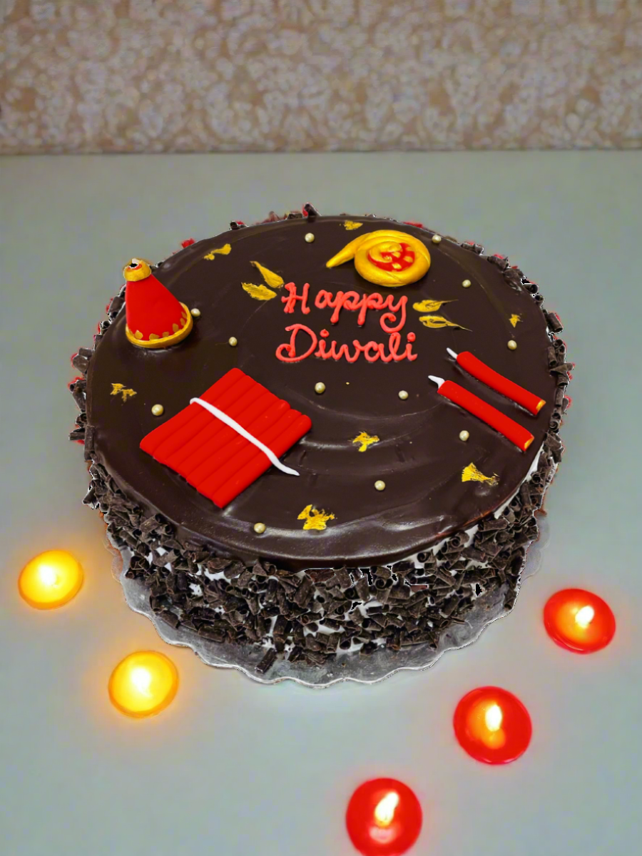 Diwali Fireworks Cake