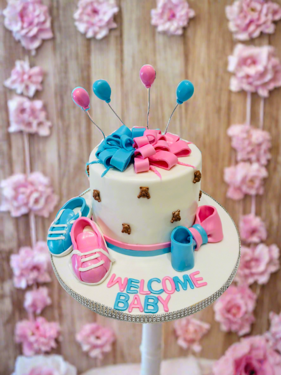 Gender Neutral Booty Baby Shower Cake