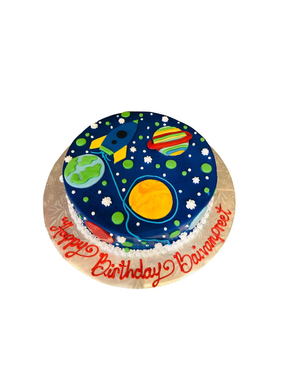Galaxy Solar System Birthday Cake