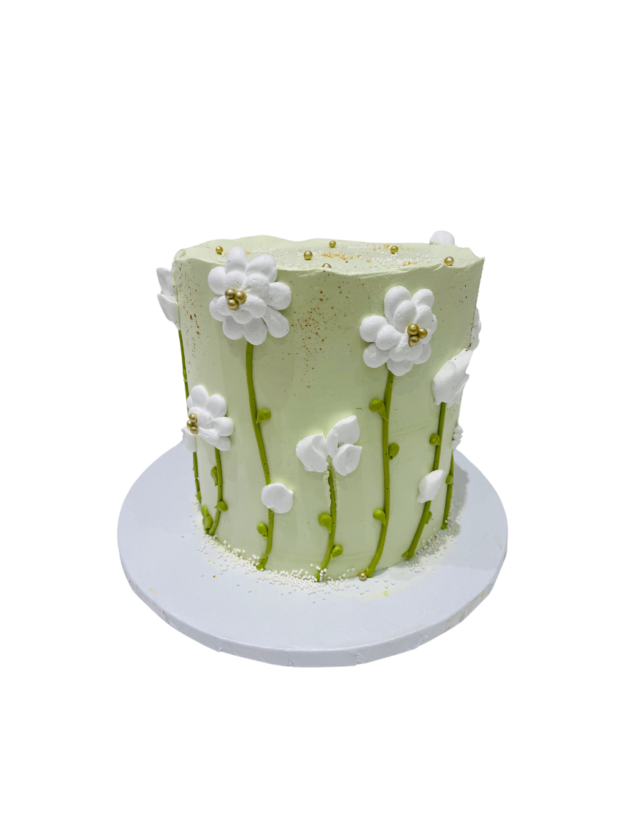 Pastel Green Cream Cake