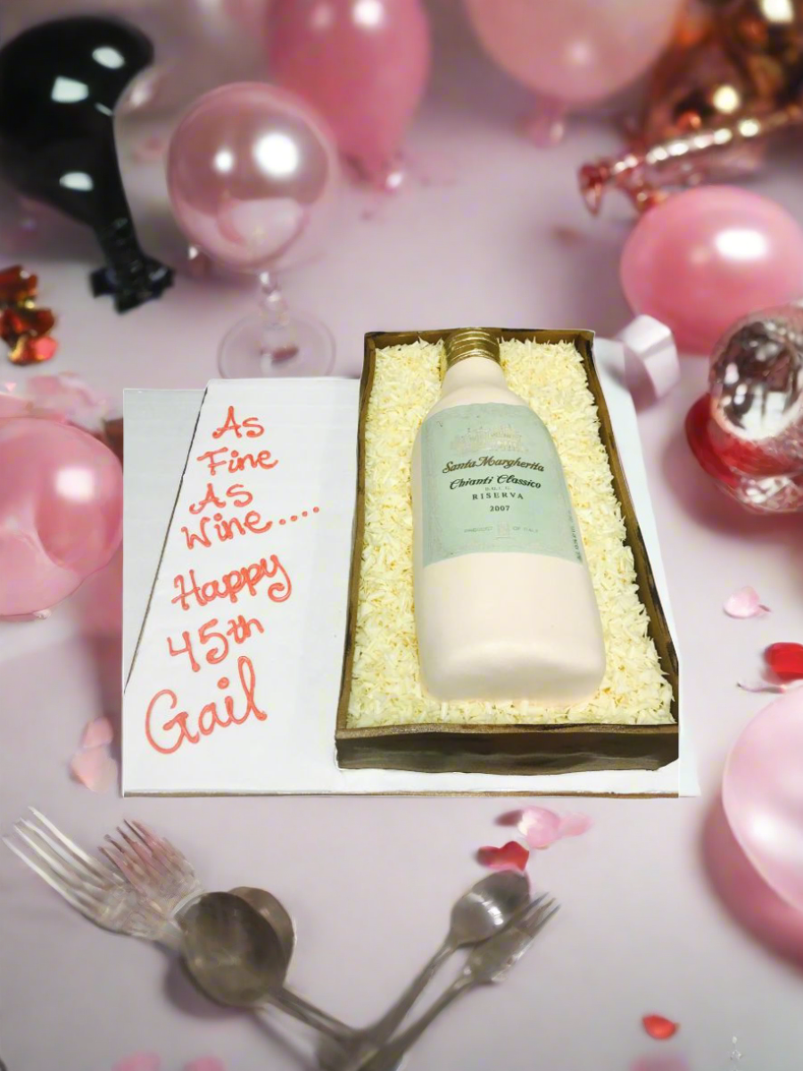 Gail Wine Bottle Cake