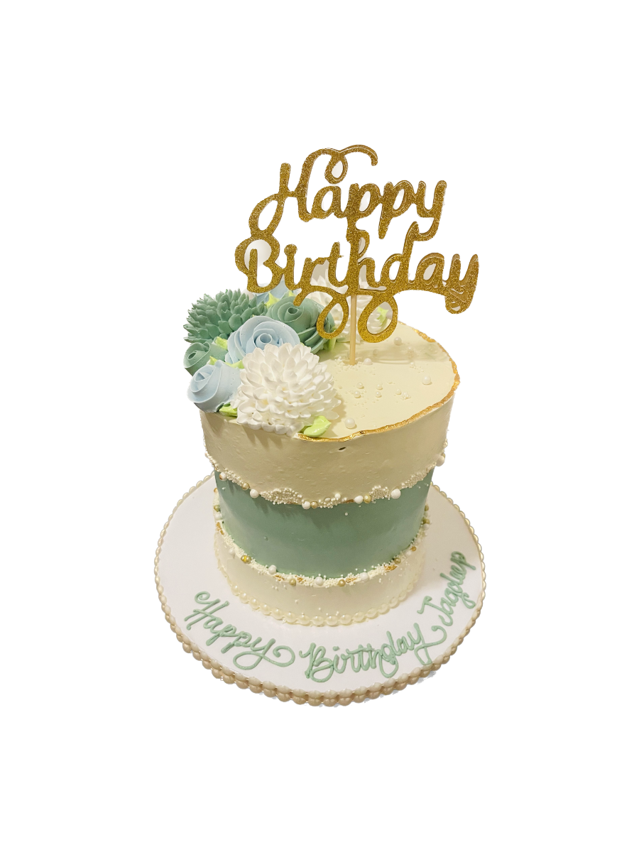 Jagdeep Floral Birthday Cake