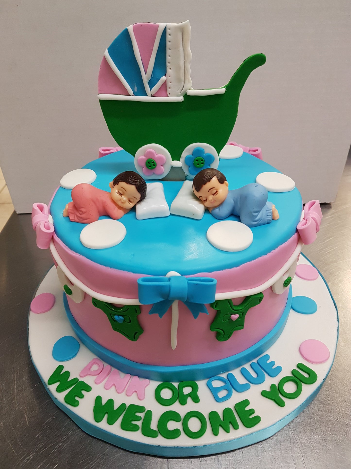 Pink Or Blue We Welcome You Cake - Rashmi's Bakery