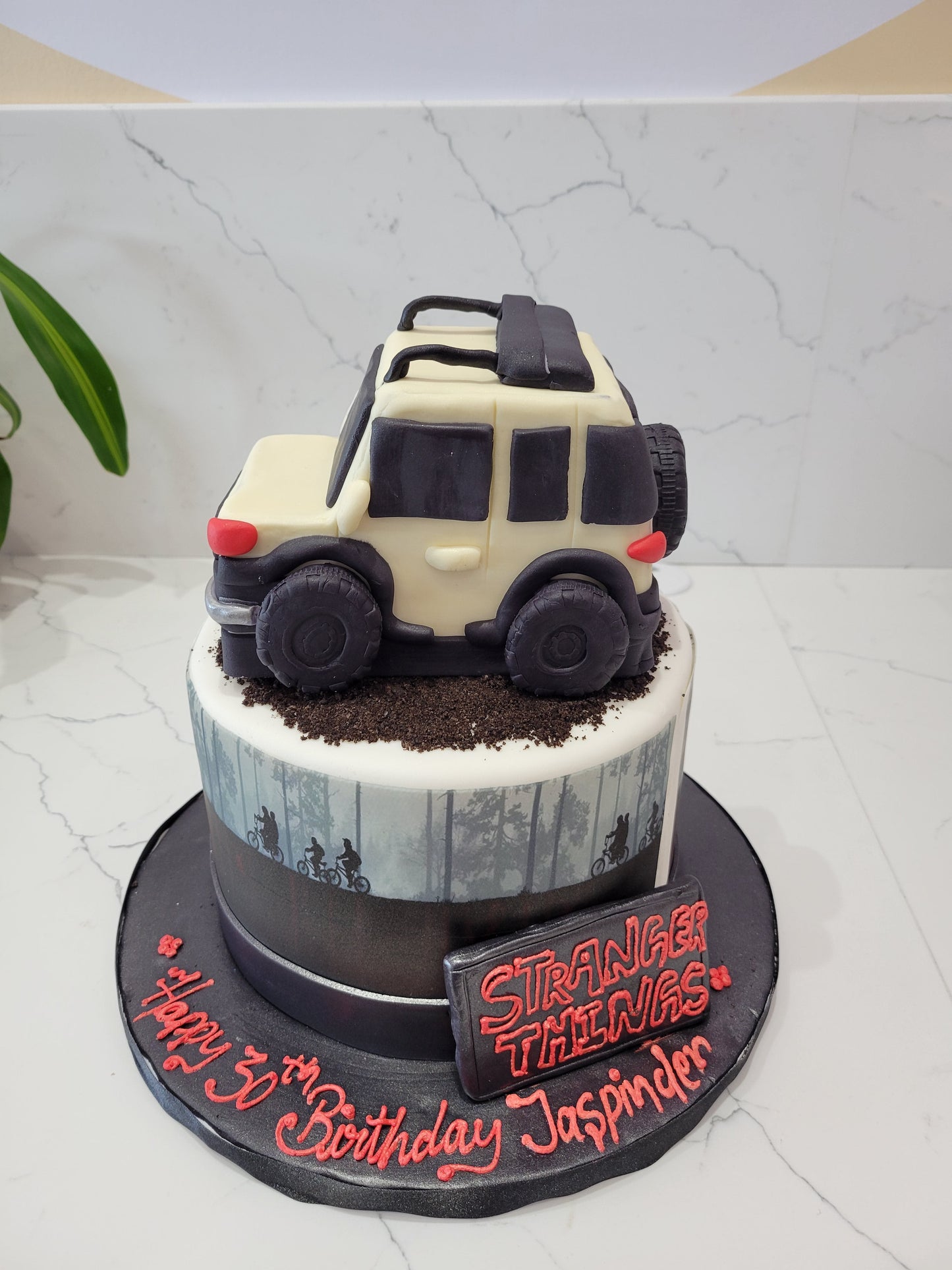 Stranger Things Fondant Cake