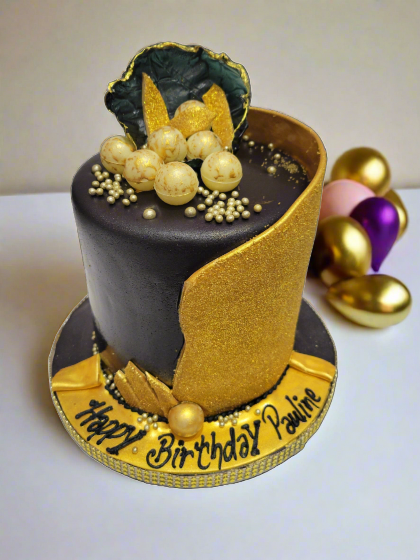 Purple Fondant Cake