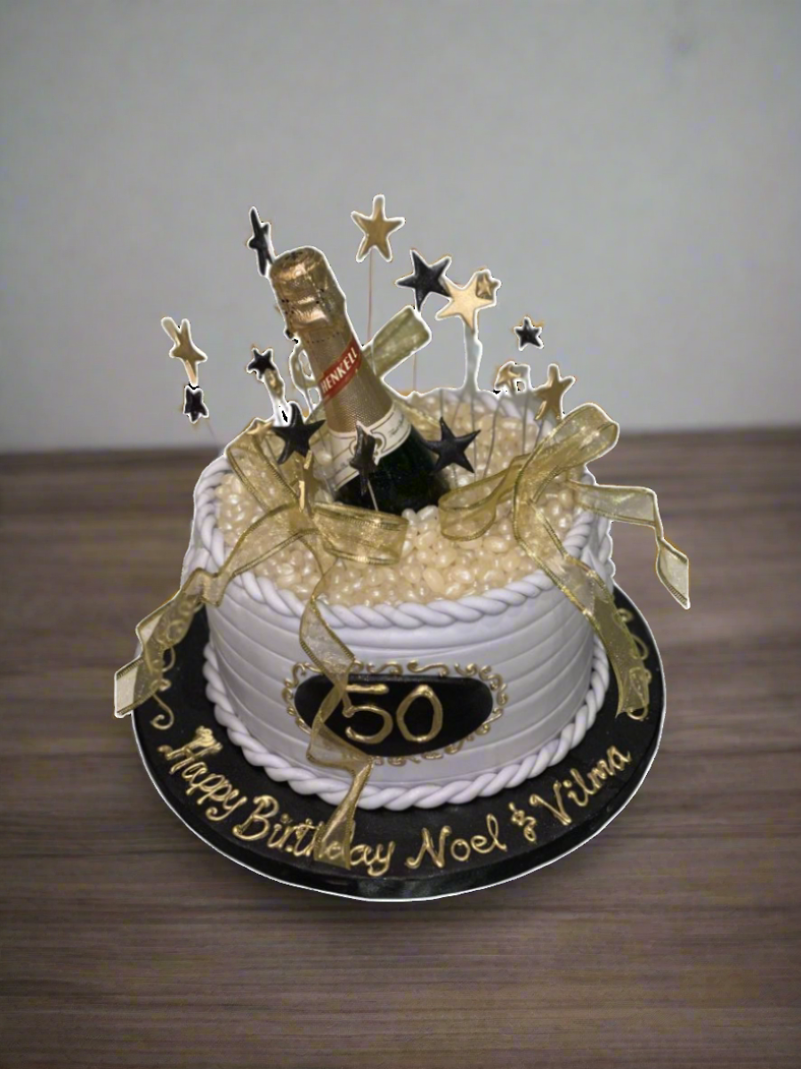 50th Birthday Bottle Cake