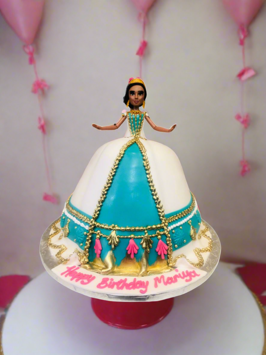Jasmine Fondant Barbie Doll Cake