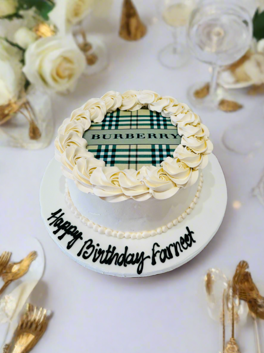 Burberry Photo Cake