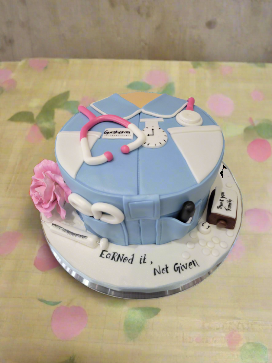 Gursharan Doctor Fondant Cake