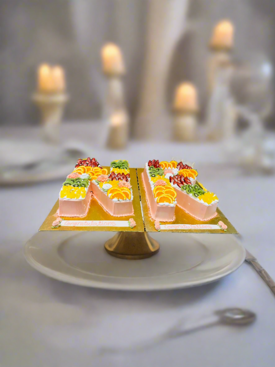 Fruit Loaded Anniversary Cake