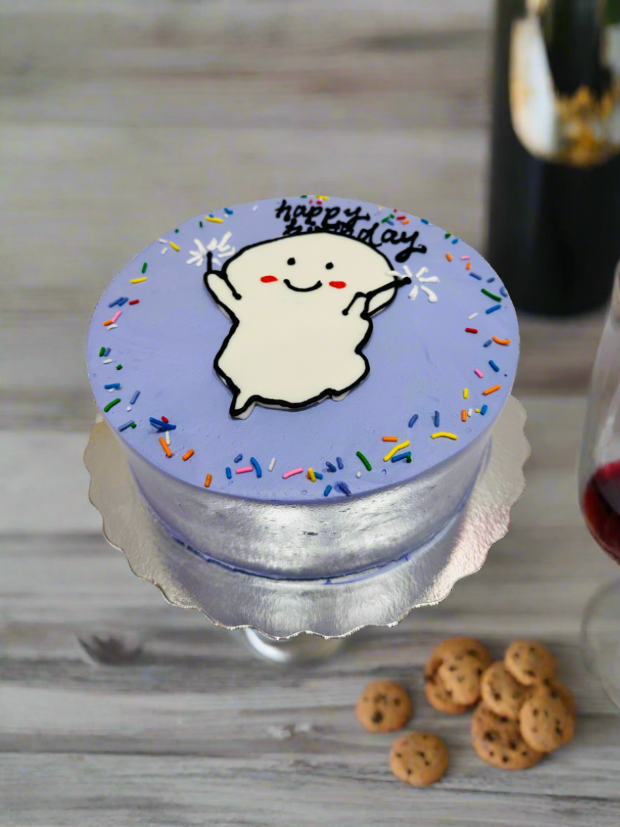 Purple Comic Cake