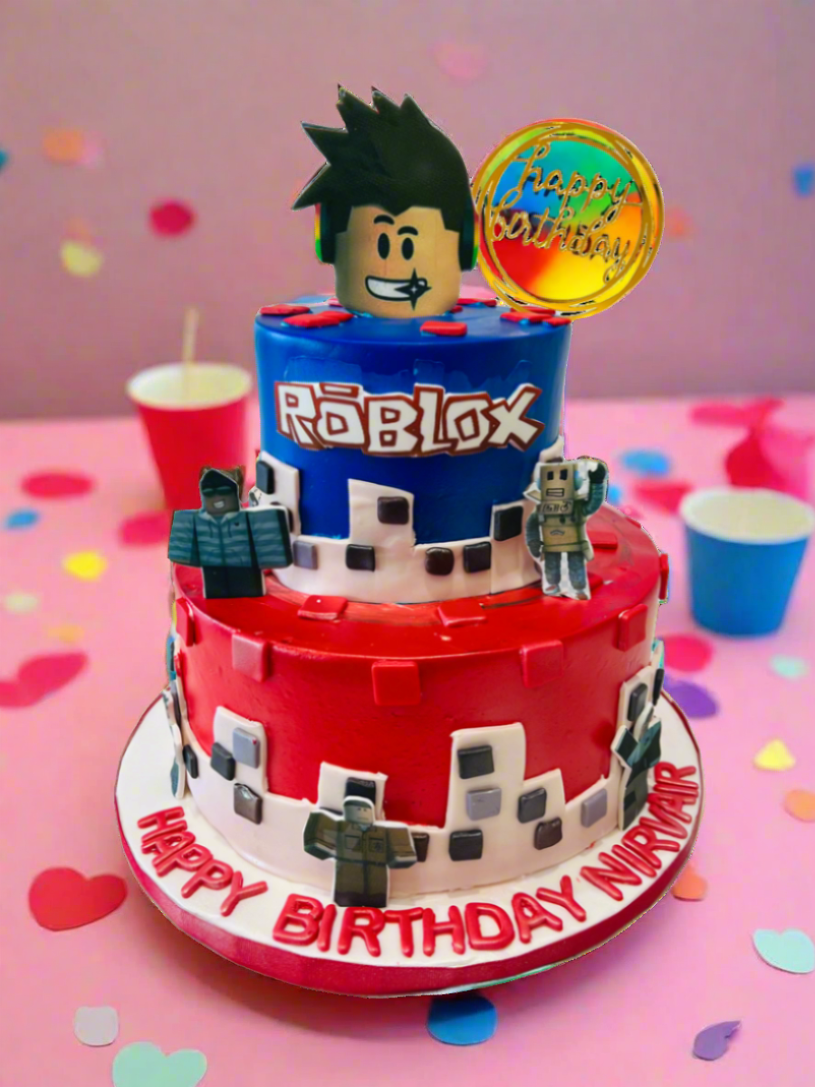 Roblox Cream Tiered Cake