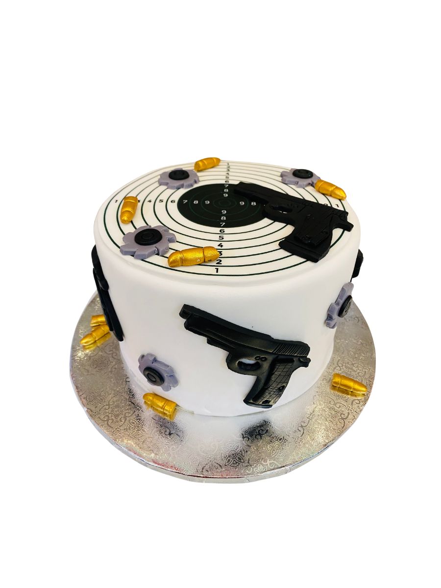 Bullet Gun Fondant Cake
