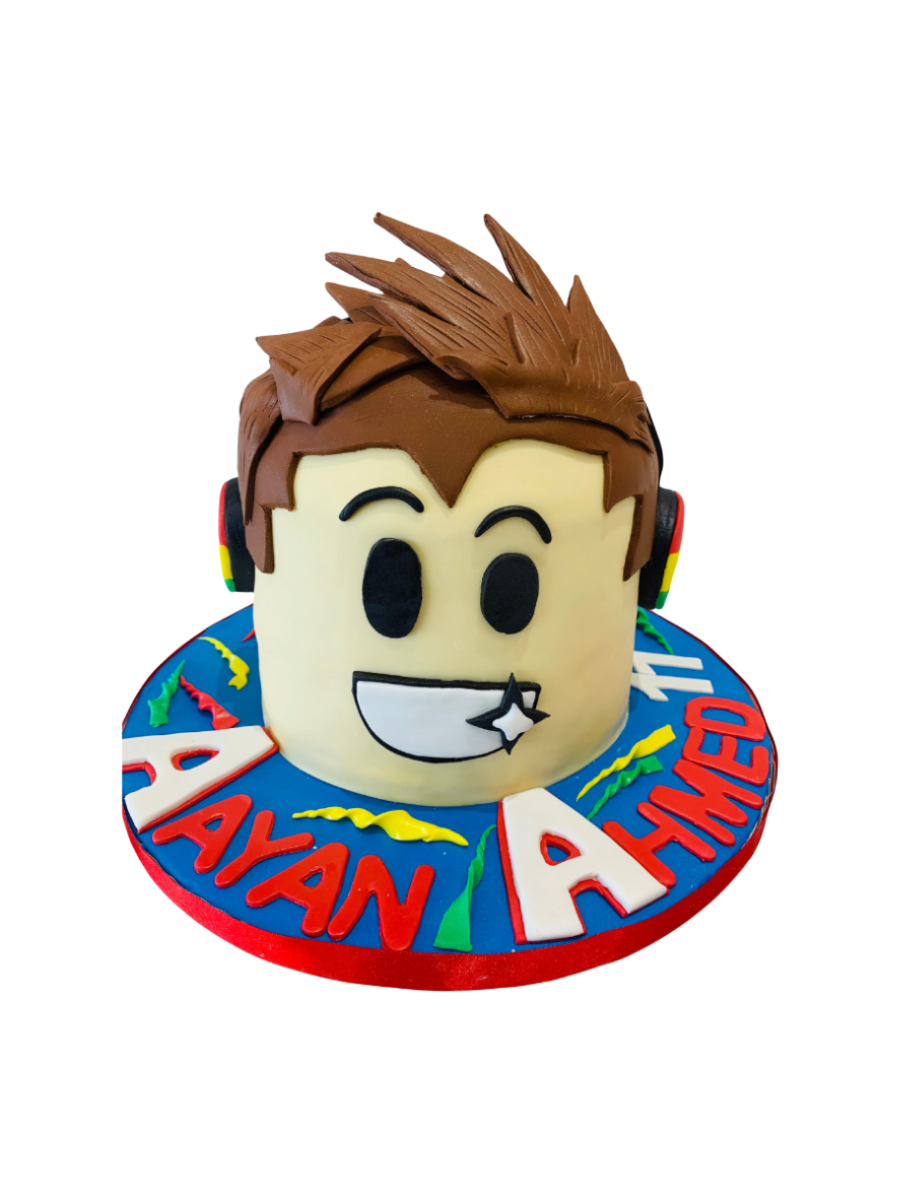 Roblox Molded Fondant Cake