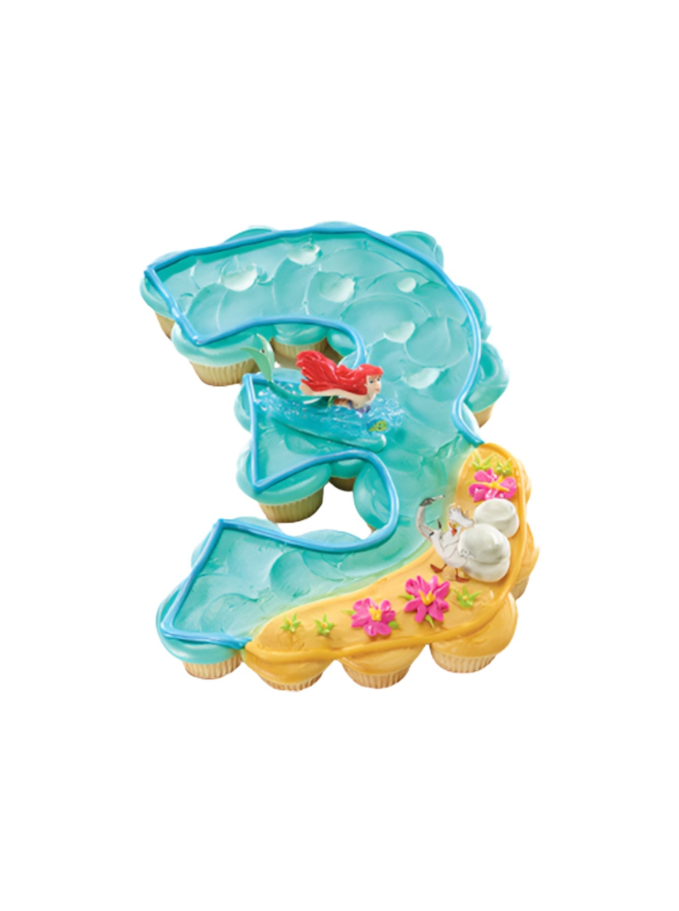 3Rd Birthday The Little Mermaid Ariel And Scuttle Cupcakes