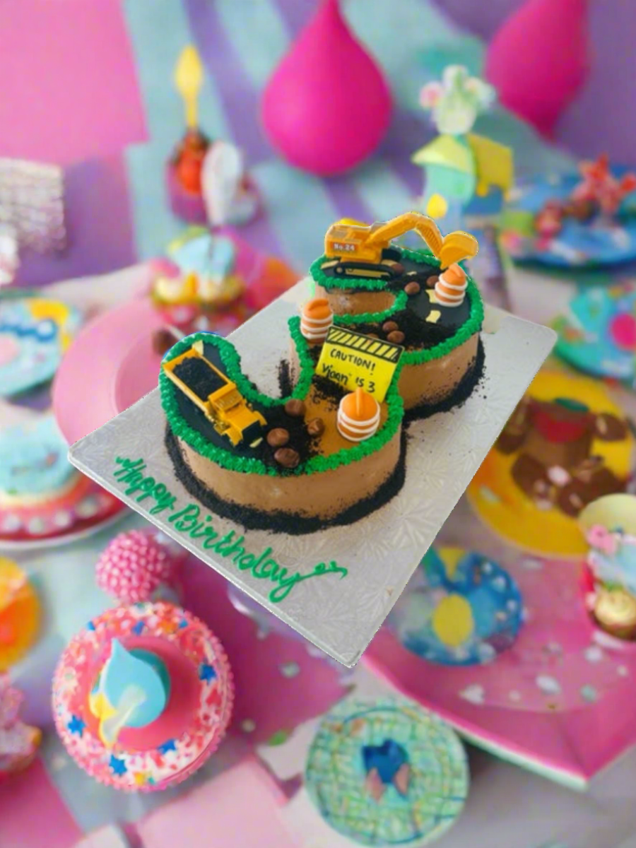Viaan Construction Theme Cake