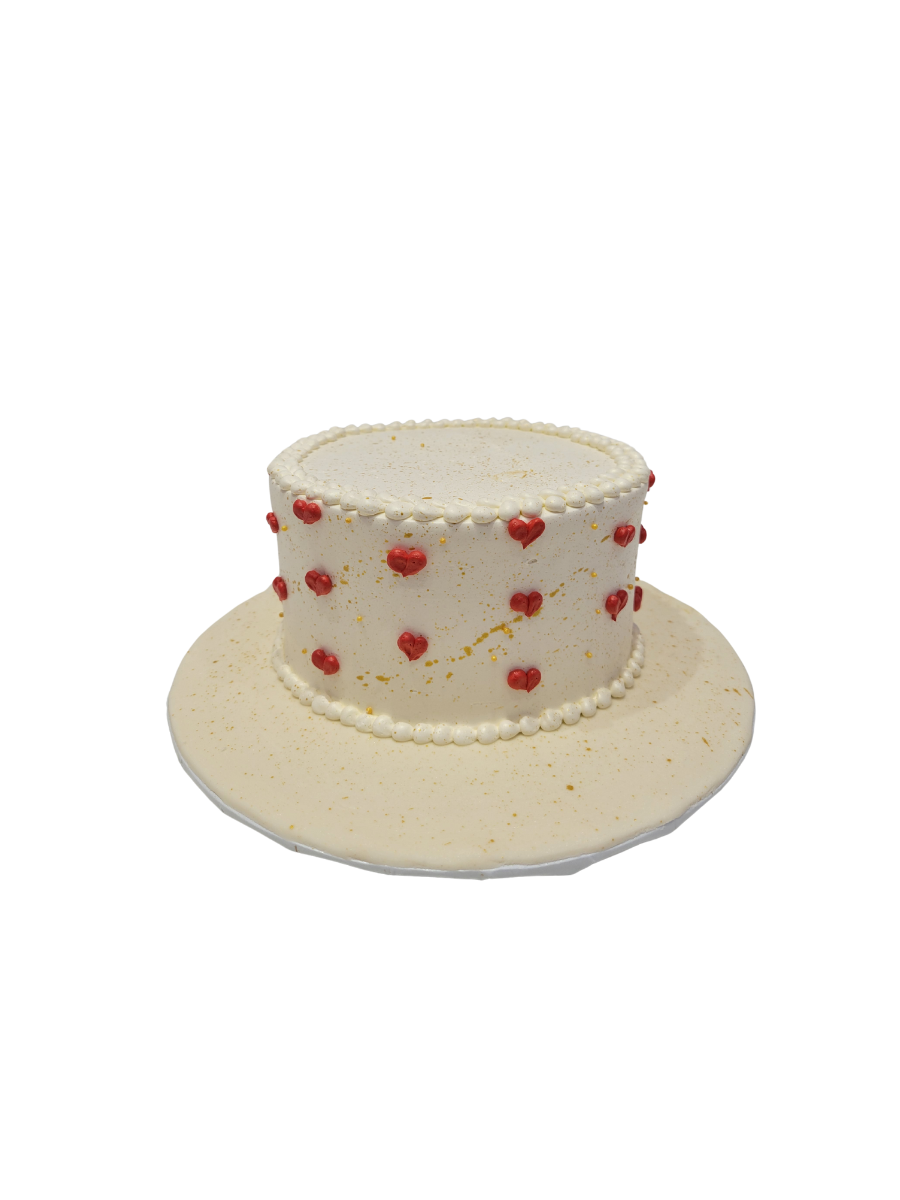 Ivory Heart Cake