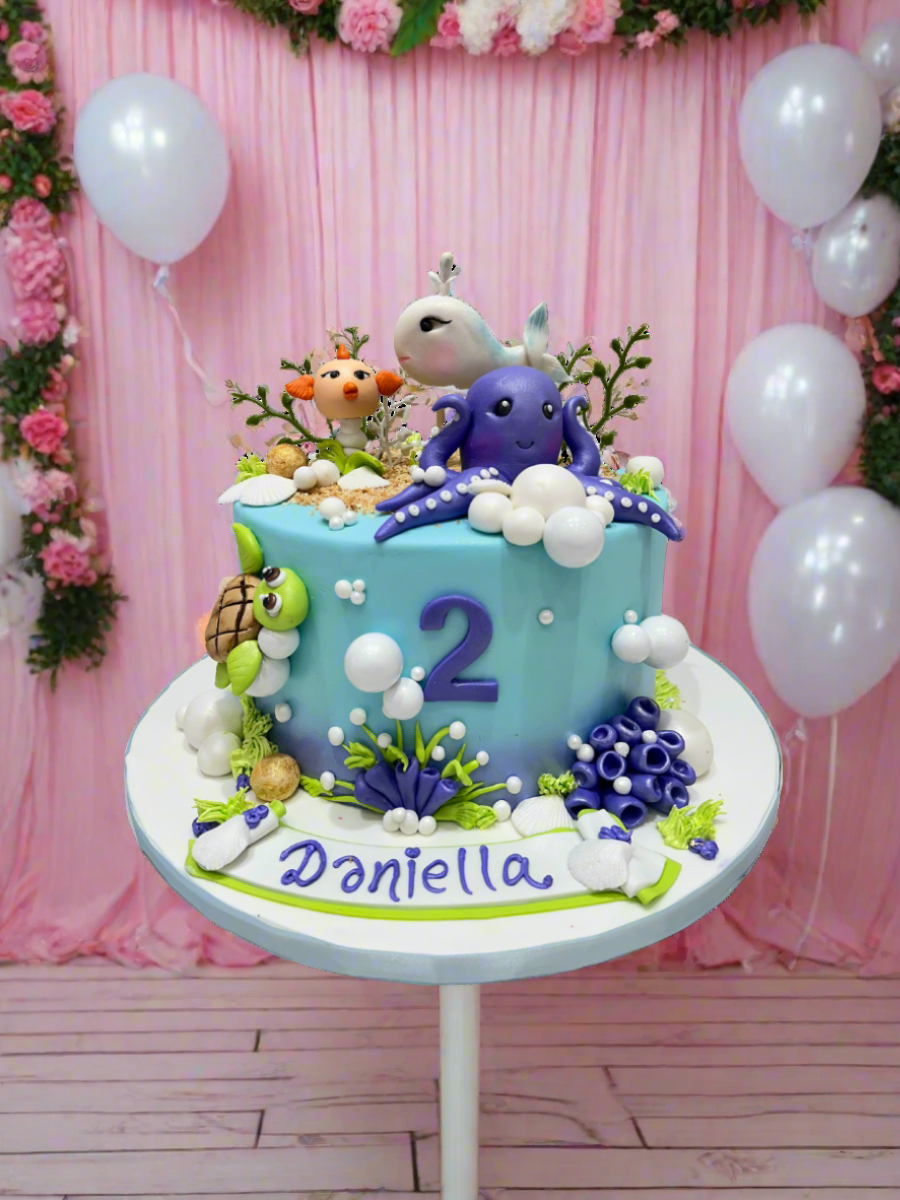 Sea Life Fondant Cake