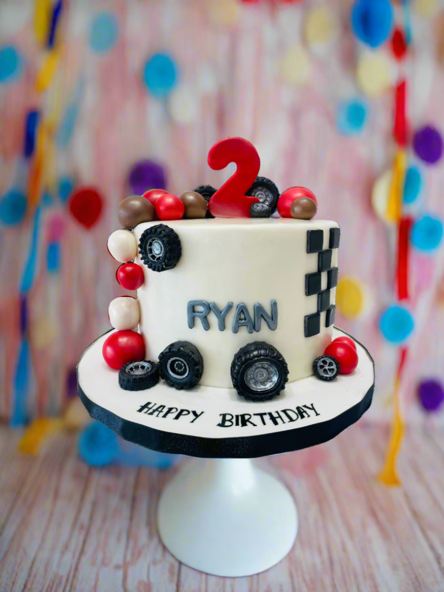 Ryan Car Fondant Cake
