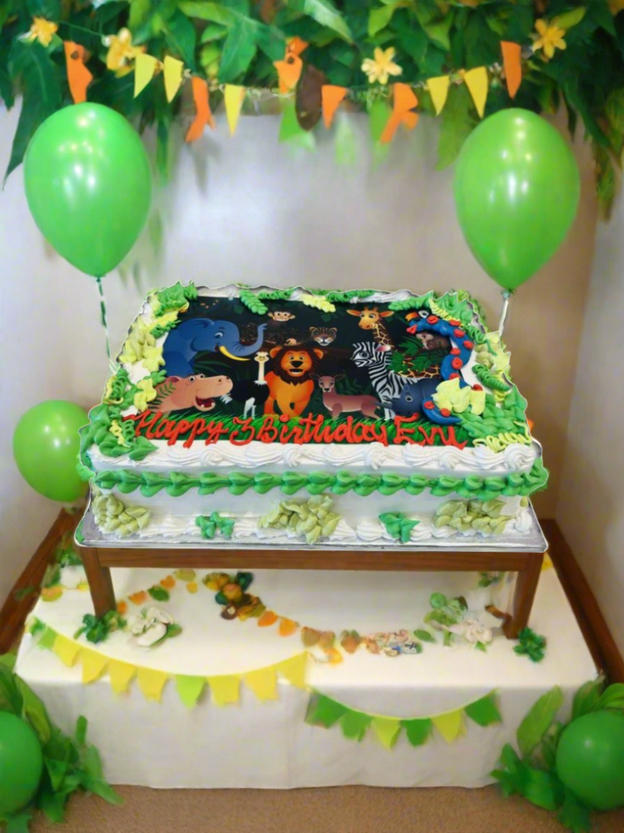 Aanya Jungle Birthday Cake