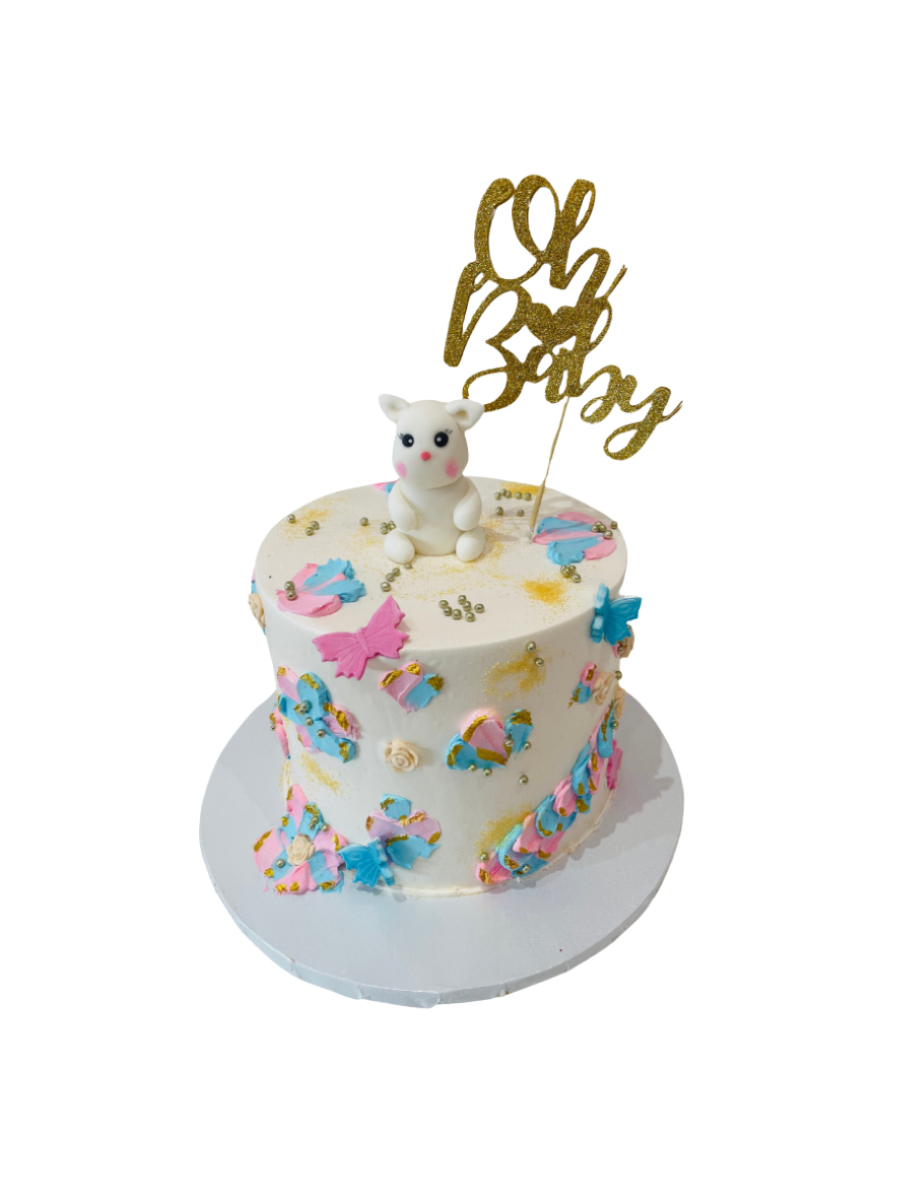 Oh Baby Bunny Baby Shower Cake