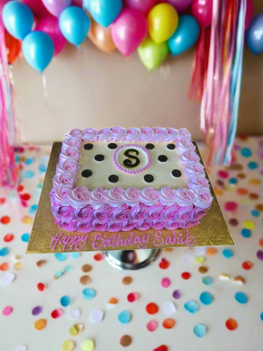 Sahib Rosette Birthday Cake