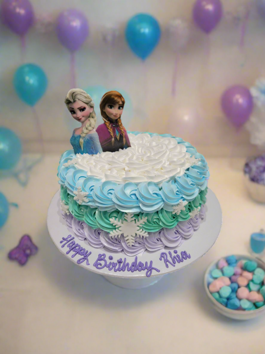 Rhia Frozen Rosette Cream Cake