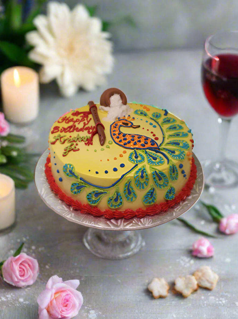 Peacock Birthday Cake