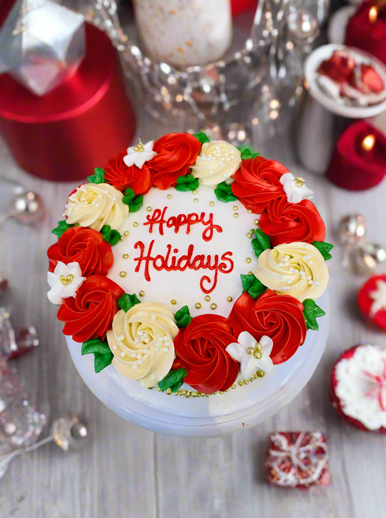 Happy Holidays Cake