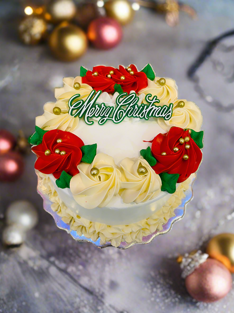 Christmas Rosette Cake