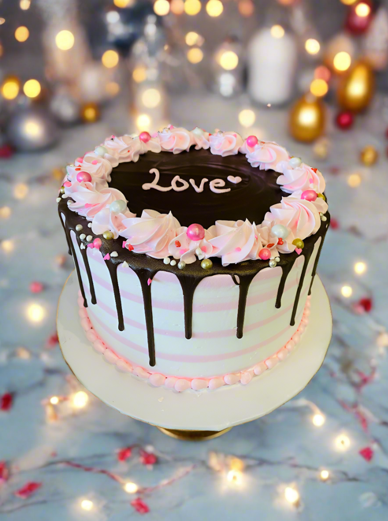 Pink Valentine Cake