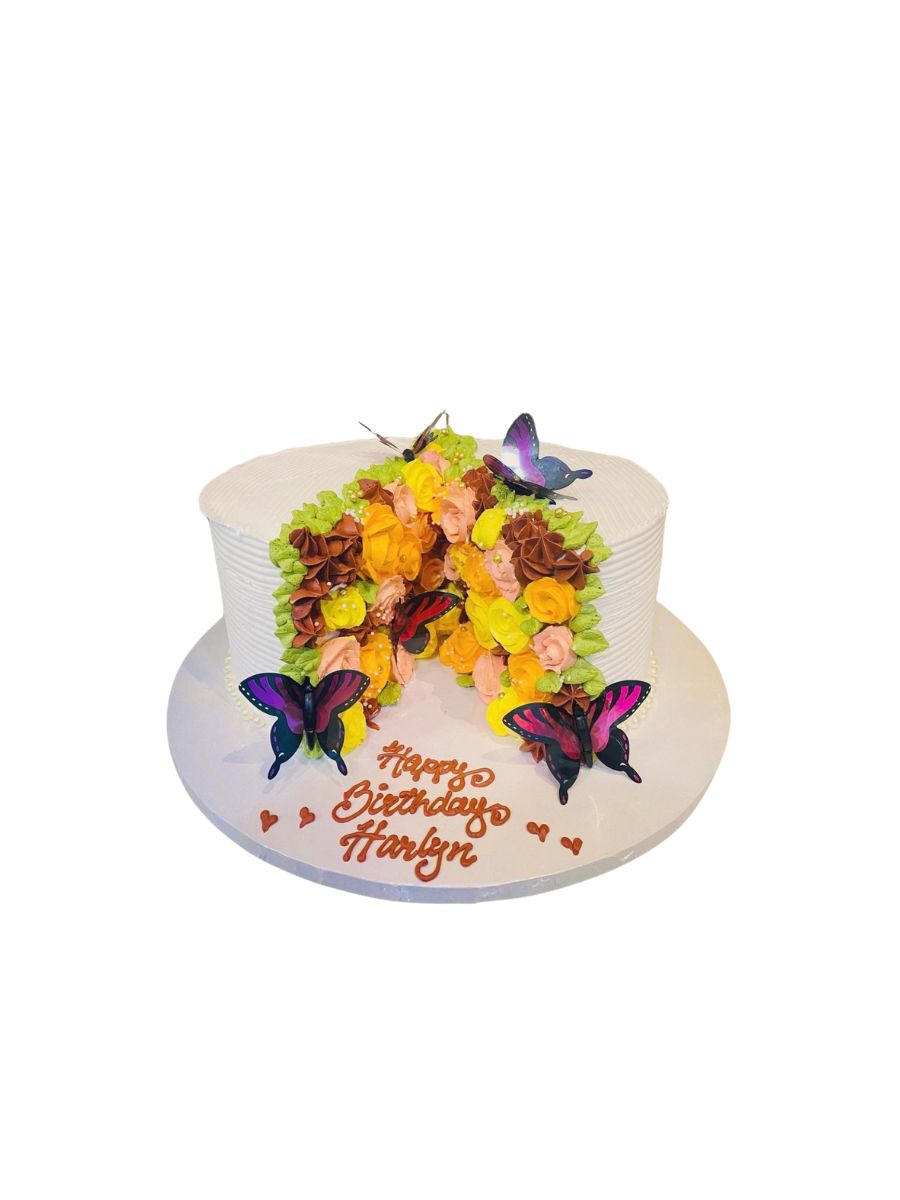 Split Flower Cake