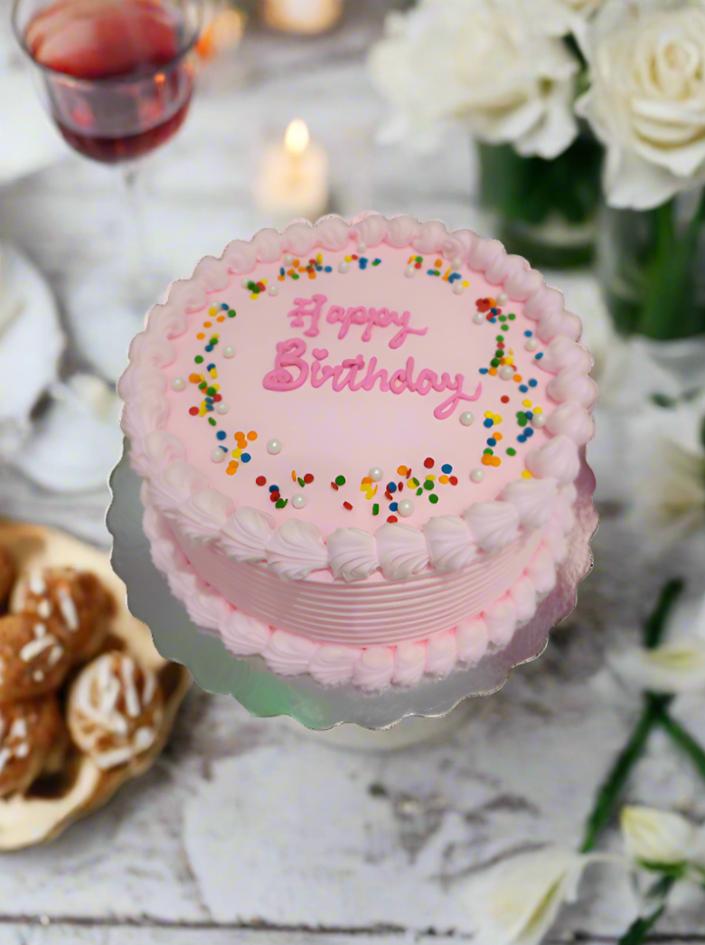 Julia Pink Birthday Cake