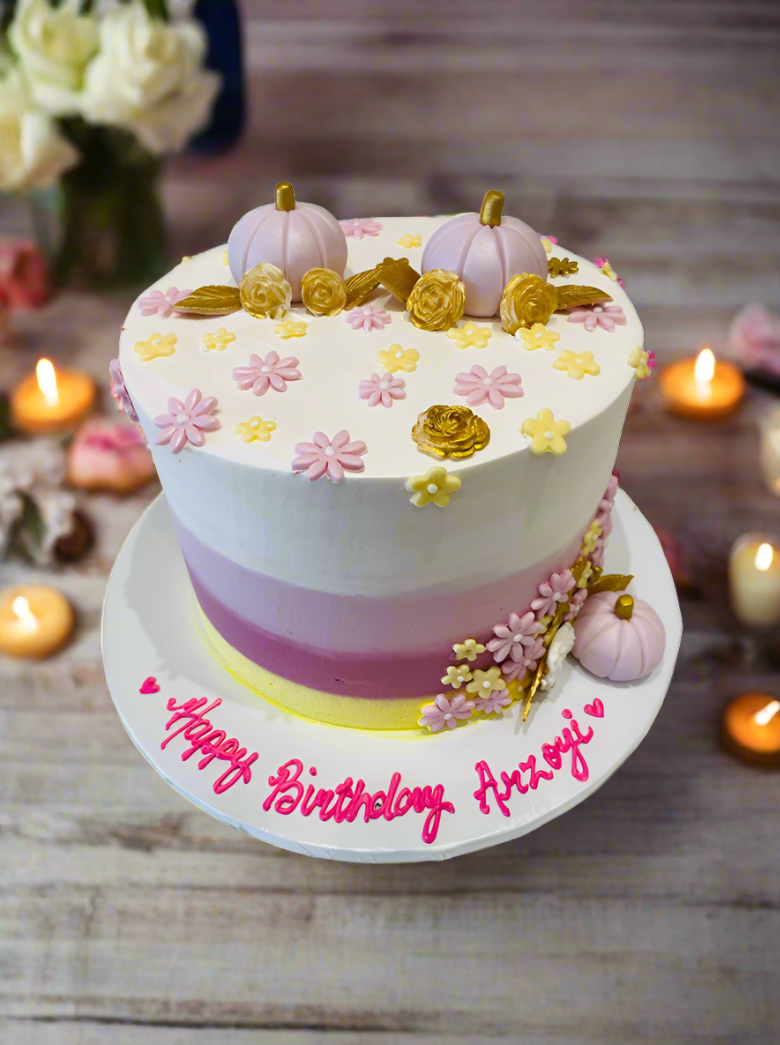Arzoyi Pink Pumpkin Cake