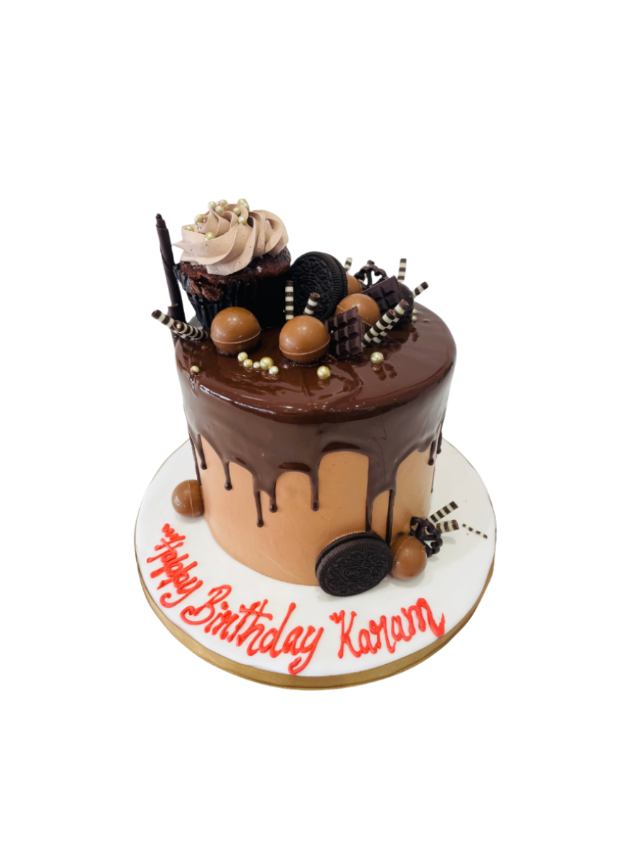 Chocolate Drip Cream Cake