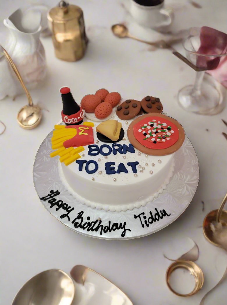 Born To Eat Food Cake