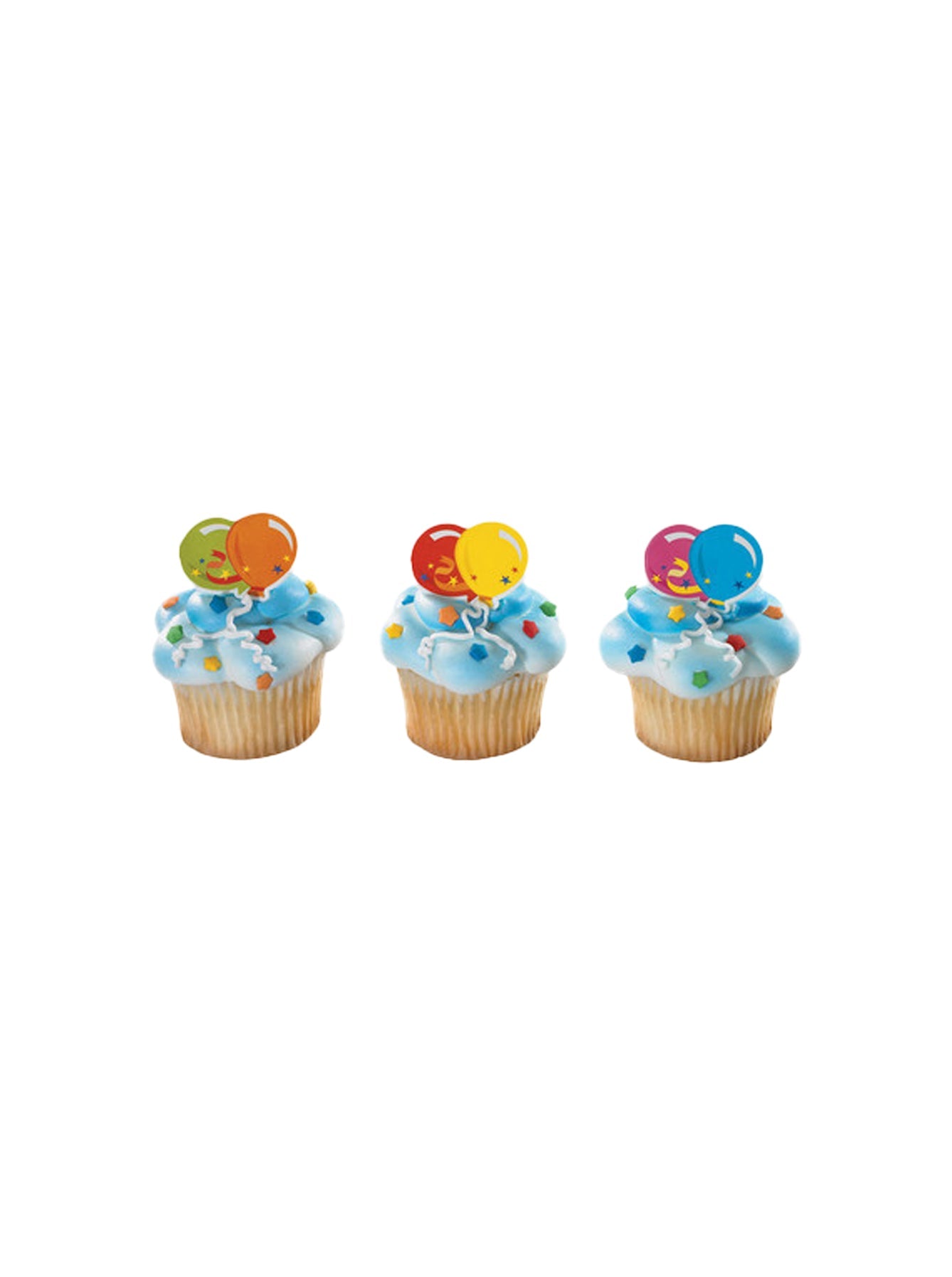 Balloons Cupcakes - (Pack of 6)