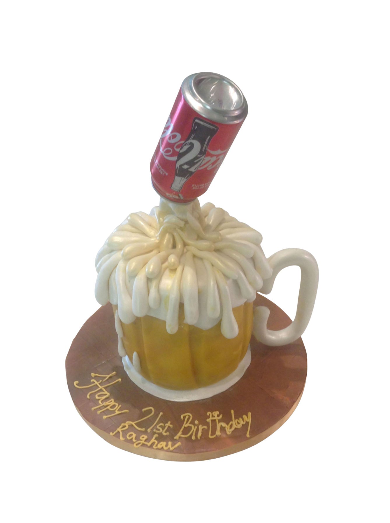 Beer Mug Fondant Cake